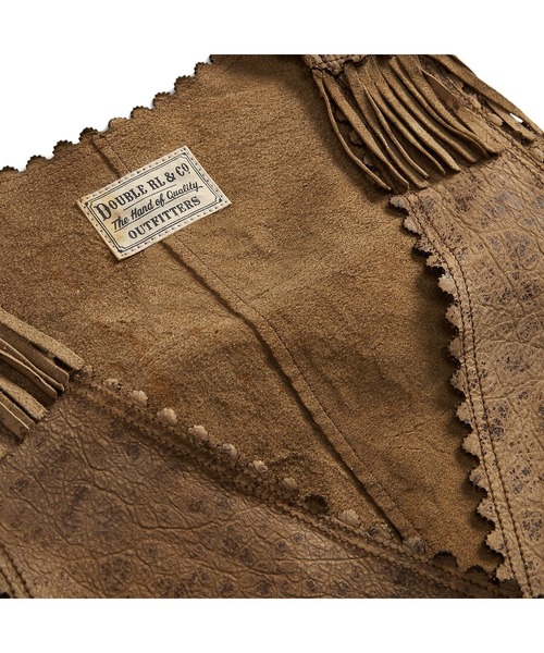 RRL(ダブル アール エル)の「フリンジド レザー ベスト(ベスト・レディース・ブラウン系3・2/4/1/3)」の6枚目の写真