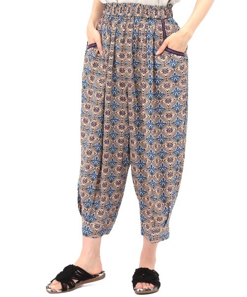 チチカカ（チチカカ）の「キカ柄エッグタックパンツ 【シリーズ累計15,000枚突破】（その他パンツ・レディース・ブルー/グリーン・FREE）」の6枚目の写真