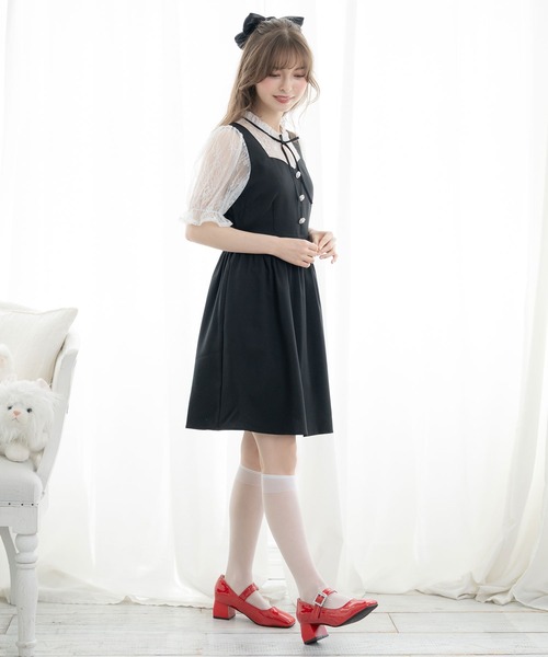 DearMyLoveRose(ディアマイラブローズ)の「ビジューバックルレディパンプス(パンプス・レディース・アイボリー/ブラック/レッド・23.5cm/24cm/24.5cm/25cm/23cm/22.5cm)」の7枚目の写真