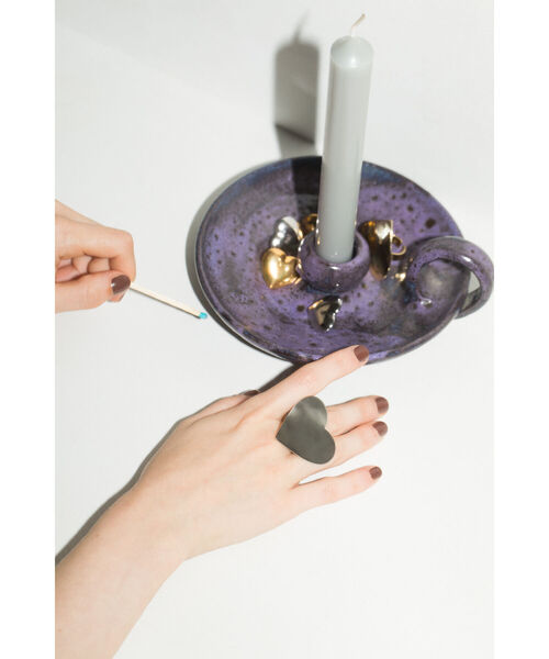 Ray BEAMS(レイビームス)の「Ray BEAMS / デットストック ハート ピアス(ピアス(両耳用)・レディース・シルバー/ゴールド・ONE SIZE)」の4枚目の写真