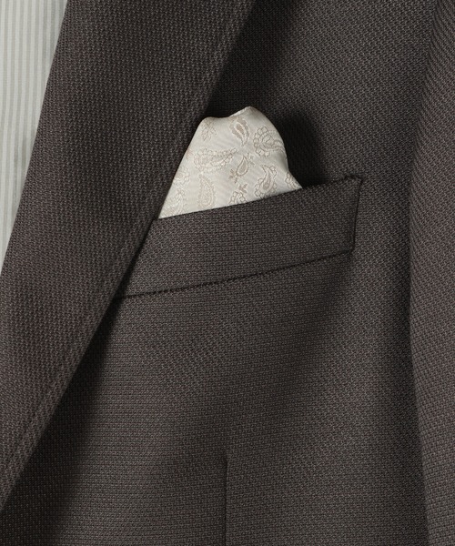 CROWDED CLOSET（クラウデッドクローゼット）の「メランジドビージャケット/スリーピース対応（スーツジャケット・メンズ・ダークブラウン/ネイビー・01/02/03/04）」の13枚目の写真