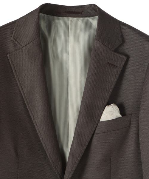 CROWDED CLOSET（クラウデッドクローゼット）の「メランジドビージャケット/スリーピース対応（スーツジャケット・メンズ・ダークブラウン/ネイビー・01/02/03/04）」の15枚目の写真