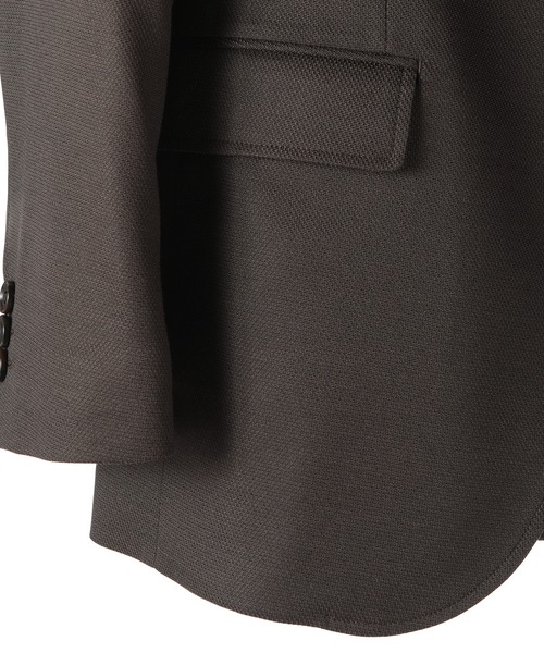 CROWDED CLOSET（クラウデッドクローゼット）の「メランジドビージャケット/スリーピース対応（スーツジャケット・メンズ・ダークブラウン/ネイビー・01/02/03/04）」の17枚目の写真