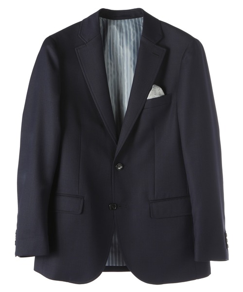 CROWDED CLOSET（クラウデッドクローゼット）の「メランジドビージャケット/スリーピース対応（スーツジャケット・メンズ・ダークブラウン/ネイビー・01/02/03/04）」の11枚目の写真