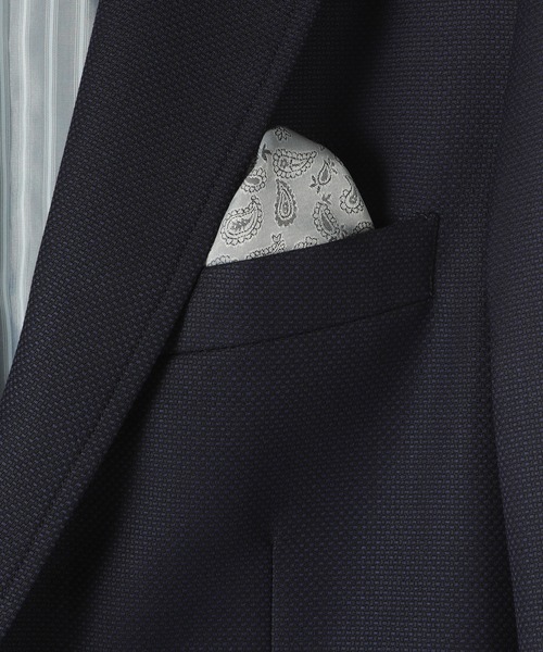 CROWDED CLOSET（クラウデッドクローゼット）の「メランジドビージャケット/スリーピース対応（スーツジャケット・メンズ・ダークブラウン/ネイビー・01/02/03/04）」の14枚目の写真