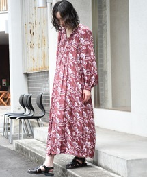 sara mallika（サラ マリカ）の「【sara mallika】HAND PAINT FLOWER PRT DRESS（ワンピース）」
