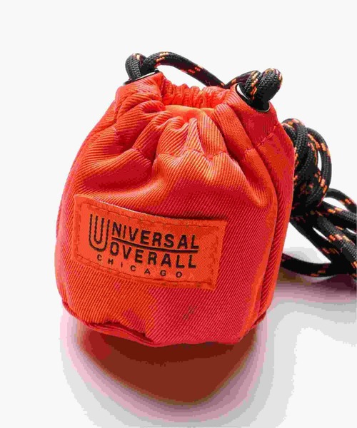 UNIVERSAL OVERALL(ユニバーサルオーバーオール)の「UNIVERSAL OVERALL ユニバーサルオーバーオール ヘソ巾着ポーチ(エコバッグ/サブバッグ・レディース・ブラック/オレンジ/ベージュ/オリーブ・FREE)」の4枚目の写真