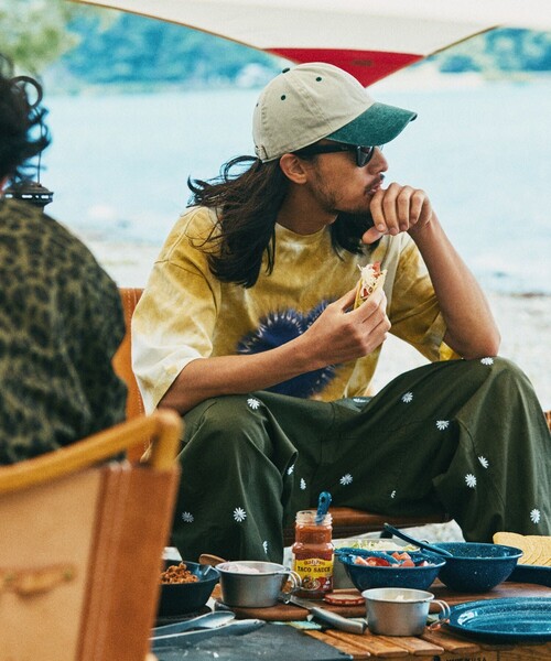 HINSON(ヒンソン)の「HINSON/ヒンソン 6POCKET フラワー PANTS / 6ポケットパンツ / ミリタリーパンツ/ベイカーパンツ/刺繍(カーゴパンツ・メンズ・ブラック/オリーブ・SMALL/MEDIUM/LARGE)」の6枚目の写真