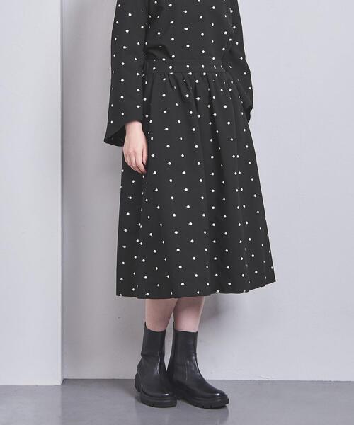 FLICKA(フリッカ)の「【別注】<FLICKA>DOT EMB ギャザースカート(スカート・レディース・ブラック・FREE)」の5枚目の写真