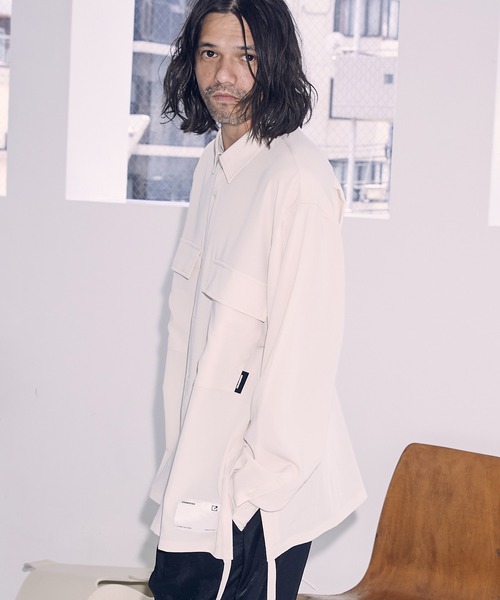 【セール】ms5099- drape looose shirt シャツ（シャツ/ブラウス）｜ADAM PATEK（アダムパテック）