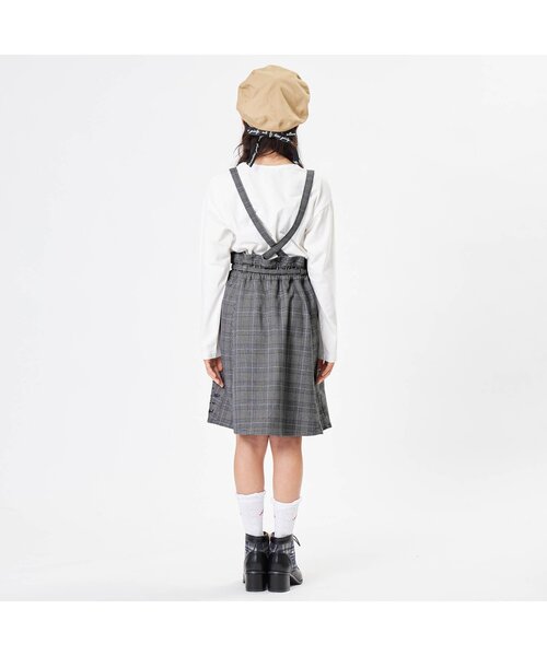 algy(アルジー)の「ロンT&ジャンスカセット(ジャンパースカート・キッズ・ミント/インディゴブルー/チェック・X-SMALL/XX-SMALL/MEDIUM/SMALL/XXX-SMALL)」の4枚目の写真