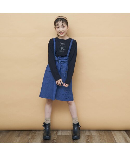 algy(アルジー)の「ロンT&ジャンスカセット(ジャンパースカート・キッズ・ミント/インディゴブルー/チェック・X-SMALL/XX-SMALL/MEDIUM/SMALL/XXX-SMALL)」の10枚目の写真