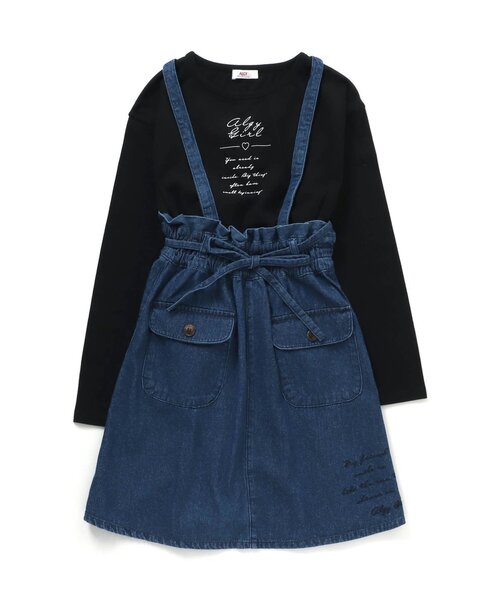 algy(アルジー)の「ロンT&ジャンスカセット(ジャンパースカート・キッズ・ミント/インディゴブルー/チェック・X-SMALL/XX-SMALL/MEDIUM/SMALL/XXX-SMALL)」の11枚目の写真