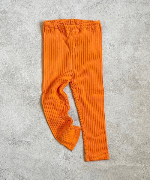 CALMIA（カルミア）の「裏起毛テレコ フルタケレギンス（80～150cm）（レギンス/スパッツ・キッズ・オレンジ/チャコール/グリーン/ピンク/ブラウン・80/90/95/100/110/120/130/140/150）」の5枚目の写真