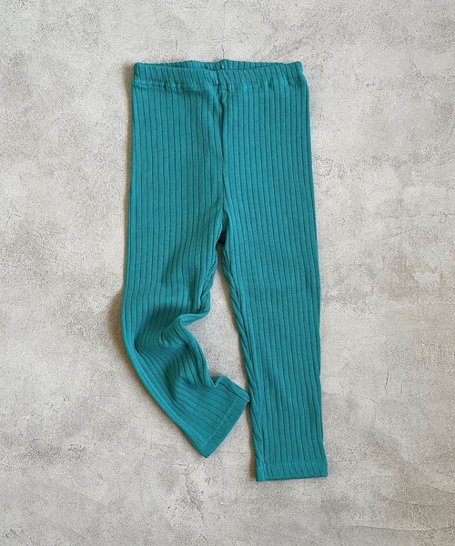 CALMIA（カルミア）の「裏起毛テレコ フルタケレギンス（80～150cm）（レギンス/スパッツ・キッズ・オレンジ/チャコール/グリーン/ピンク/ブラウン・80/90/95/100/110/120/130/140/150）」の3枚目の写真