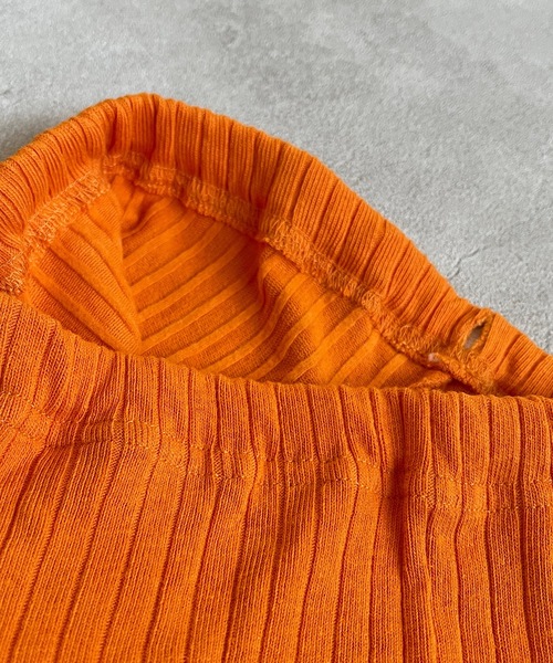 CALMIA（カルミア）の「裏起毛テレコ フルタケレギンス（80～150cm）（レギンス/スパッツ・キッズ・オレンジ/チャコール/グリーン/ピンク/ブラウン・80/90/95/100/110/120/130/140/150）」の7枚目の写真