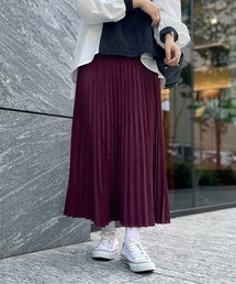 ピーチスキンプリーツスカート