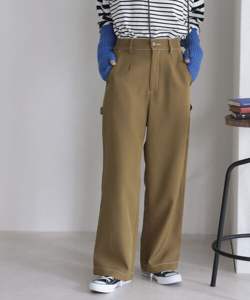 fredy emue（フレディエミュ）の「ダブルクロス ペインターパンツ（その他パンツ・レディース・ブラック/オリーブ・38/36）」の10枚目の写真