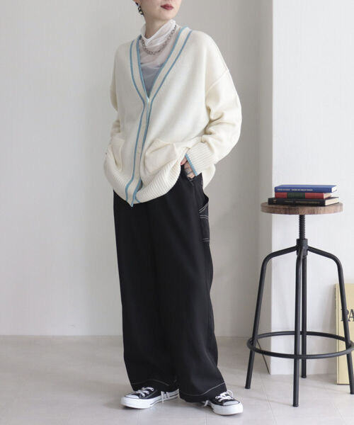fredy emue（フレディエミュ）の「ダブルクロス ペインターパンツ（その他パンツ・レディース・ブラック/オリーブ・38/36）」の18枚目の写真