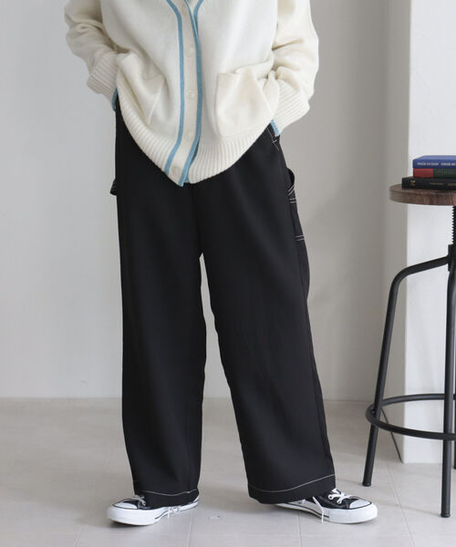 fredy emue（フレディエミュ）の「ダブルクロス ペインターパンツ（その他パンツ・レディース・ブラック/オリーブ・38/36）」の19枚目の写真