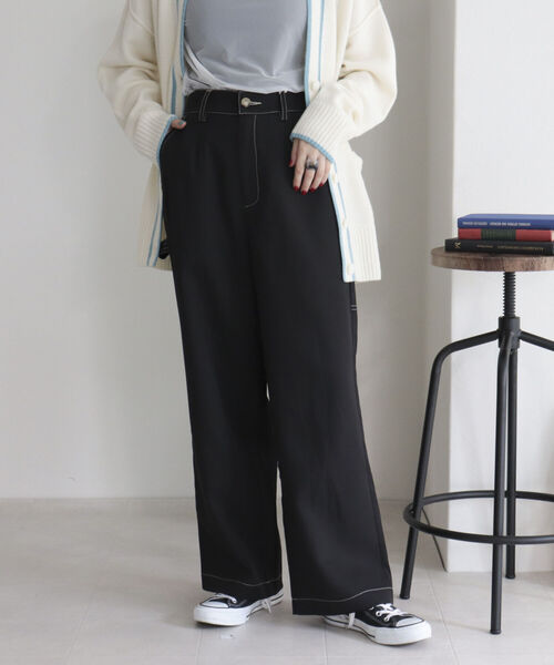 fredy emue（フレディエミュ）の「ダブルクロス ペインターパンツ（その他パンツ・レディース・ブラック/オリーブ・38/36）」の20枚目の写真