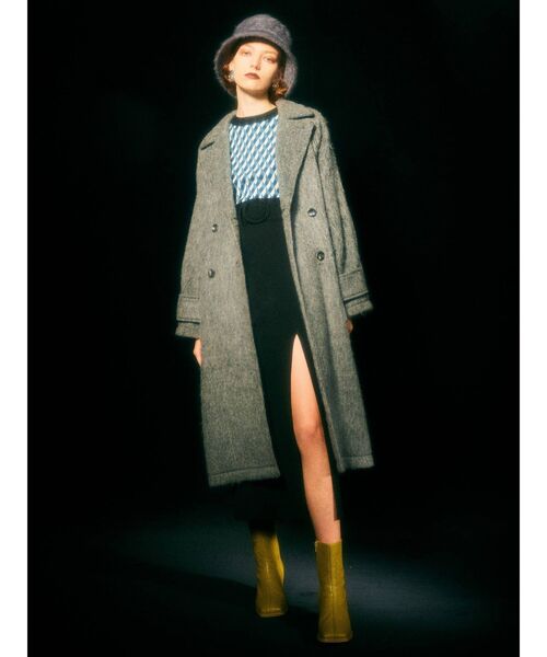 MURUA（ムルーア）の「ジオメタイトニット（ニット/セーター・レディース・ブラック/オレンジ/パープル・FREE）」の5枚目の写真