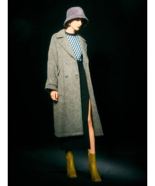 MURUA（ムルーア）の「ジオメタイトニット（ニット/セーター・レディース・ブラック/オレンジ/パープル・FREE）」の6枚目の写真