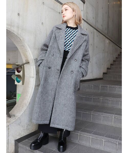 MURUA（ムルーア）の「ジオメタイトニット（ニット/セーター・レディース・ブラック/オレンジ/パープル・FREE）」の11枚目の写真