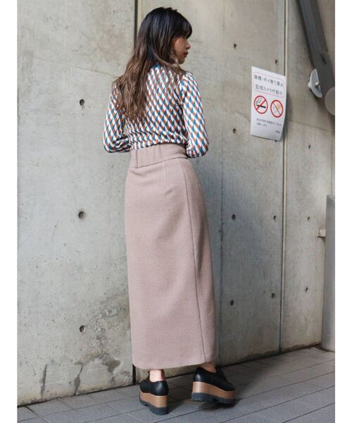 MURUA（ムルーア）の「ジオメタイトニット（ニット/セーター・レディース・ブラック/オレンジ/パープル・FREE）」の19枚目の写真