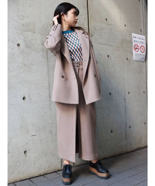 MURUA（ムルーア）の「ジオメタイトニット（ニット/セーター・レディース・ブラック/オレンジ/パープル・FREE）」の20枚目の写真