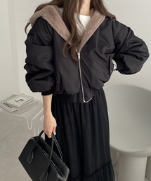 andme(アンドミー)の【新色追加】リバーシブルフード付きMA-1ファーブルゾン(ブルゾン)