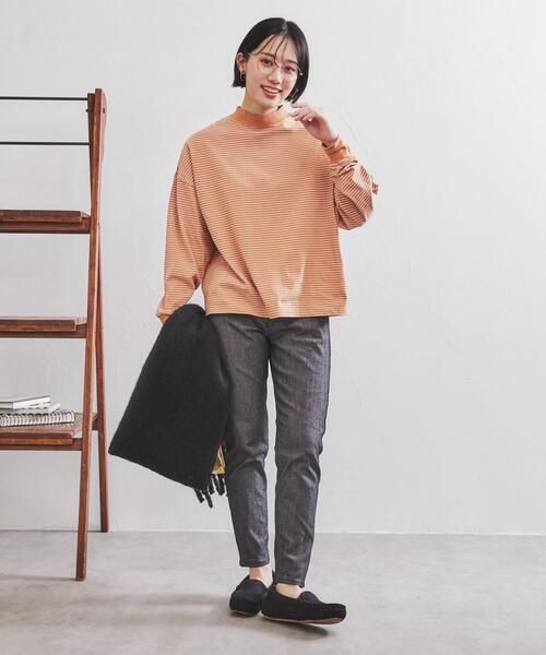 coen（コーエン）の「撥水フェイクファーモカシン（モカシン/デッキシューズ・レディース・グレー/ブラック・S/M/L/XL）」の4枚目の写真