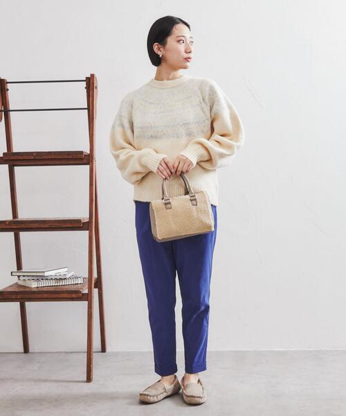 coen（コーエン）の「撥水フェイクファーモカシン（モカシン/デッキシューズ・レディース・グレー/ブラック・S/M/L/XL）」の8枚目の写真