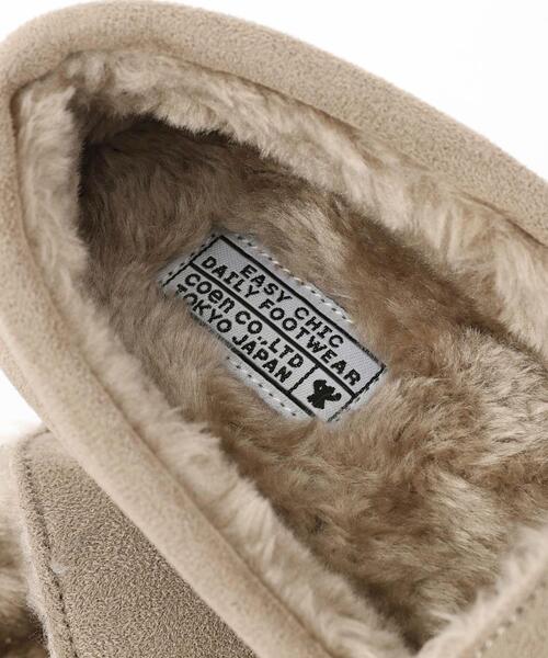 coen（コーエン）の「撥水フェイクファーモカシン（モカシン/デッキシューズ・レディース・グレー/ブラック・S/M/L/XL）」の14枚目の写真