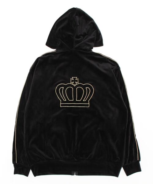 親子お揃い パイピングベロアジップパーカー 7100A （ボトム