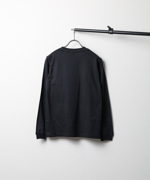 NO WAY(ノーウェイ)の「/オーガニックコットン/ロングスリーブTシャツ(Tシャツ/カットソー・メンズ・スミクロ/グレイッシュベージュ/ナチュラル・LARGE/MEDIUM/SMALL)」の7枚目の写真