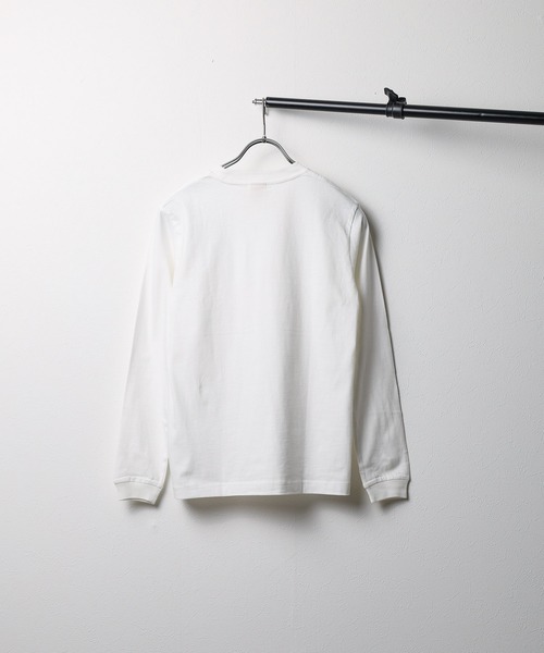 NO WAY(ノーウェイ)の「/オーガニックコットン/ロングスリーブTシャツ(Tシャツ/カットソー・メンズ・スミクロ/グレイッシュベージュ/ナチュラル・LARGE/MEDIUM/SMALL)」の8枚目の写真