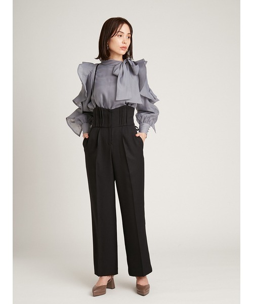 SNIDEL（スナイデル）の「バックレースアップハイウエストパンツ