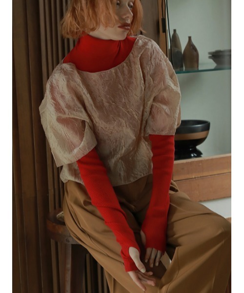 AMAIL（アマイル）の「Fashionable grape knit（ニット/セーター・レディース・ブラック/レッド/ブルー/パープル/グレー・FREE）」の7枚目の写真