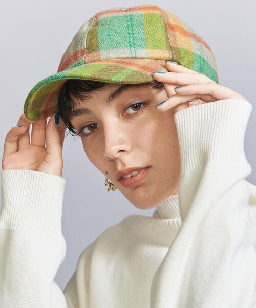BEAUTY&YOUTH UNITED ARROWS（ビューティーアンドユースユナイテッドアローズ）の「チェック キャップ（キャップ・レディース・オリーブ/グレー・FREE）」の6枚目の写真