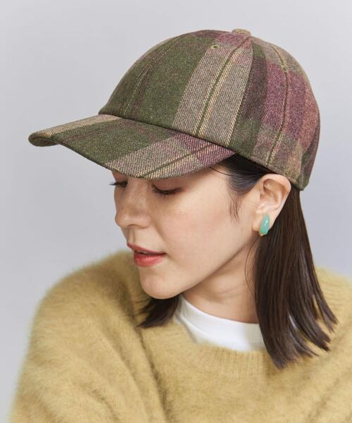 BEAUTY&YOUTH UNITED ARROWS（ビューティーアンドユースユナイテッドアローズ）の「チェック キャップ（キャップ・レディース・オリーブ/グレー・FREE）」の9枚目の写真