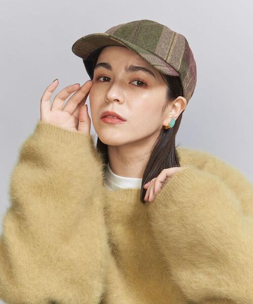 BEAUTY&YOUTH UNITED ARROWS（ビューティーアンドユースユナイテッドアローズ）の「チェック キャップ（キャップ・レディース・オリーブ/グレー・FREE）」の10枚目の写真