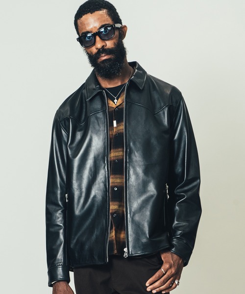 CRIMIE（クライミー）の「LAMB LEATHER WESTERN JACKET（ライダースジャケット・メンズ・ブラック・S/M/L/XL/XXL）」の15枚目の写真