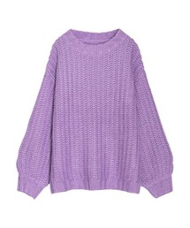 モヘアタッチローゲージニットチュニック