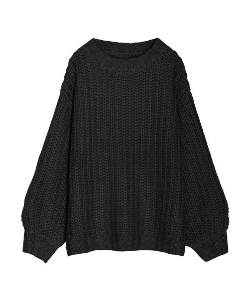 モヘアタッチローゲージニットチュニック（ニット/セーター）｜Re:EDIT（リエディ）