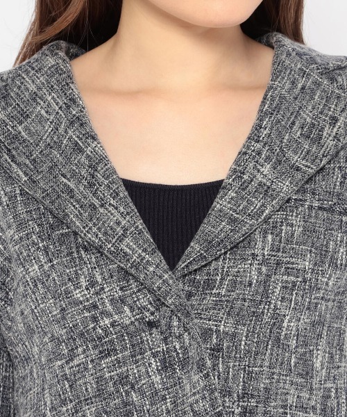 MISCH MASCH(ミッシュマッシュ)の「ツイードワンピースジャケットアンサンブル(セットアップ・レディース・ネイビー/ブラック/ブラウン系その他・MEDIUM)」の10枚目の写真