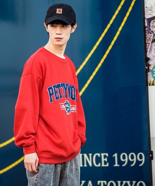 improves（インプローブス）の「PETTYWOLF サガラ刺繍 クルーネック トレーナー（スウェット・メンズ・グリーン/レッド/ネイビー/グレー・LARGE/MEDIUM）」の17枚目の写真