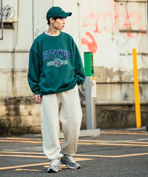 improves（インプローブス）の「PETTYWOLF サガラ刺繍 クルーネック トレーナー（スウェット・メンズ・グリーン/レッド/ネイビー/グレー・LARGE/MEDIUM）」の11枚目の写真