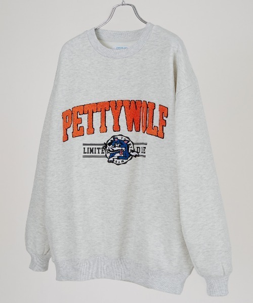 improves（インプローブス）の「PETTYWOLF サガラ刺繍 クルーネック トレーナー（スウェット・メンズ・グリーン/レッド/ネイビー/グレー・LARGE/MEDIUM）」の21枚目の写真