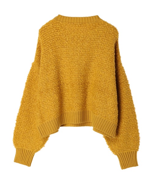 earth music&ecology（アースミュージックアンドエコロジー）の「ボアニットプルオーバー（ニット/セーター・レディース・マスタード/チャコールグレー/アイボリー・FREE）」の10枚目の写真